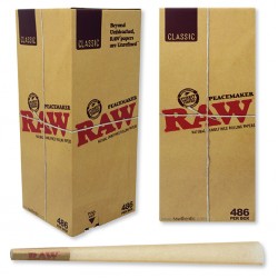 Raw Pre-Roll Peacemaker Cone Bulk 486/Box (MSRP $199.99)